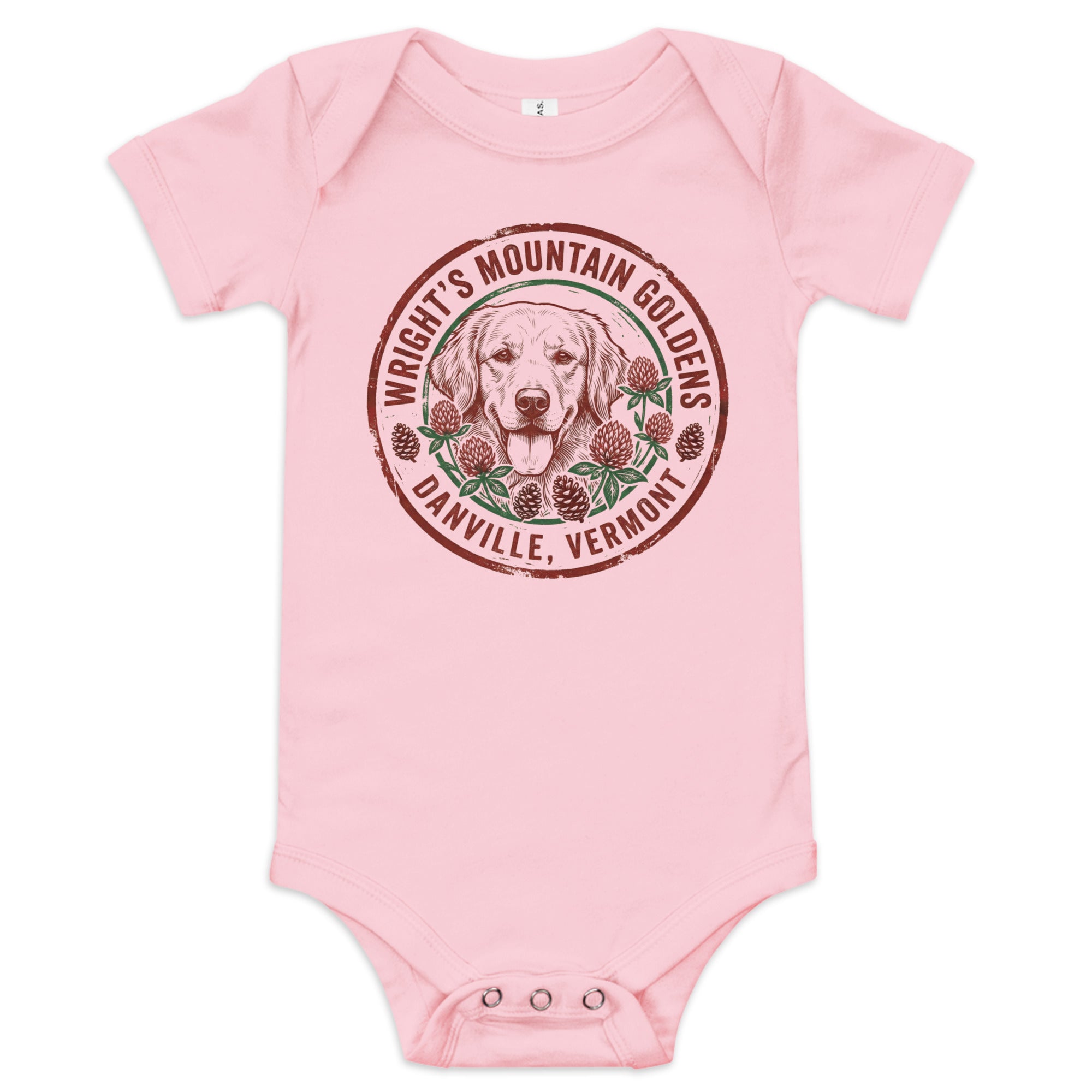 Wright's Mountain Goldens Baby short sleeve onesie