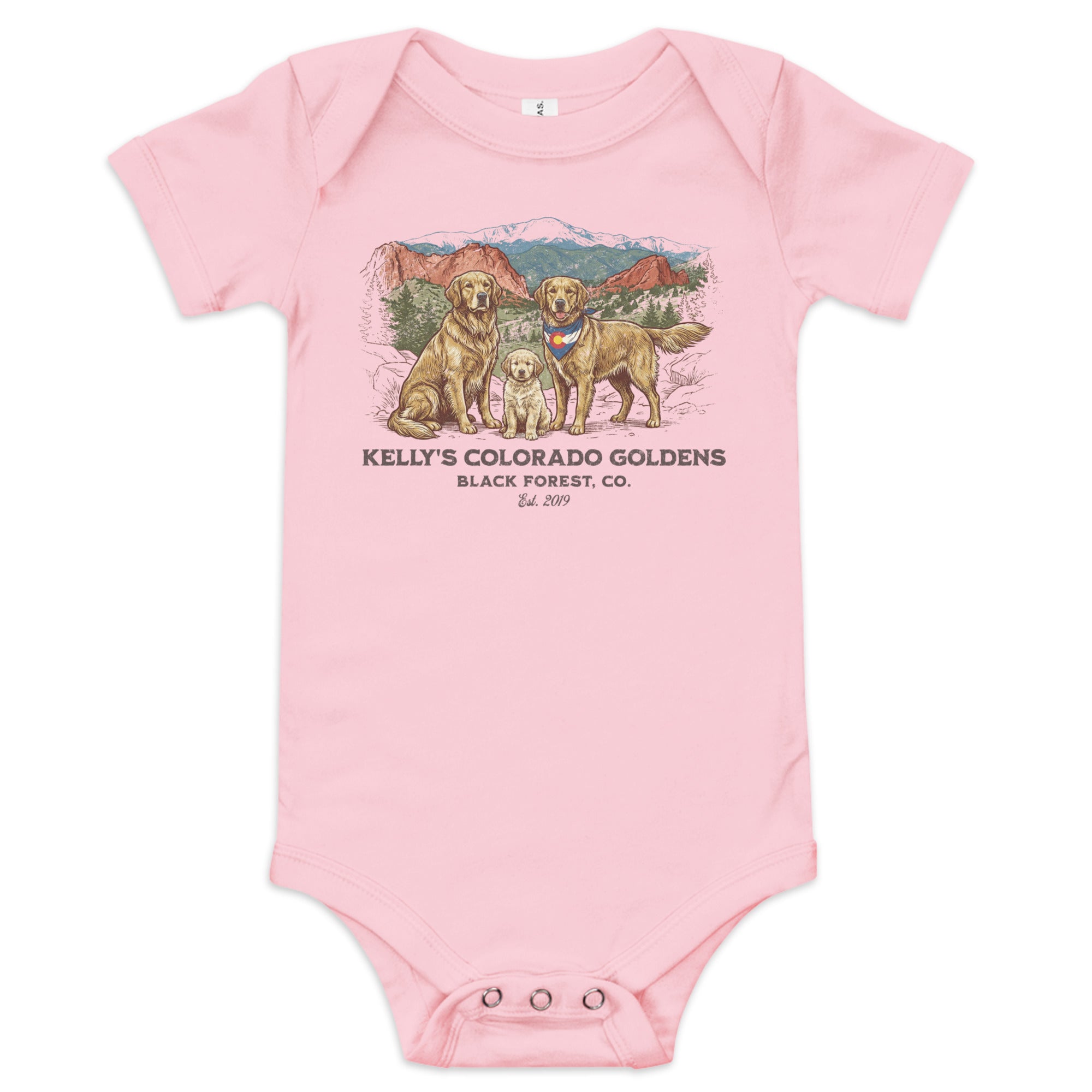 Kelly's CO Goldens Baby short sleeve onesie