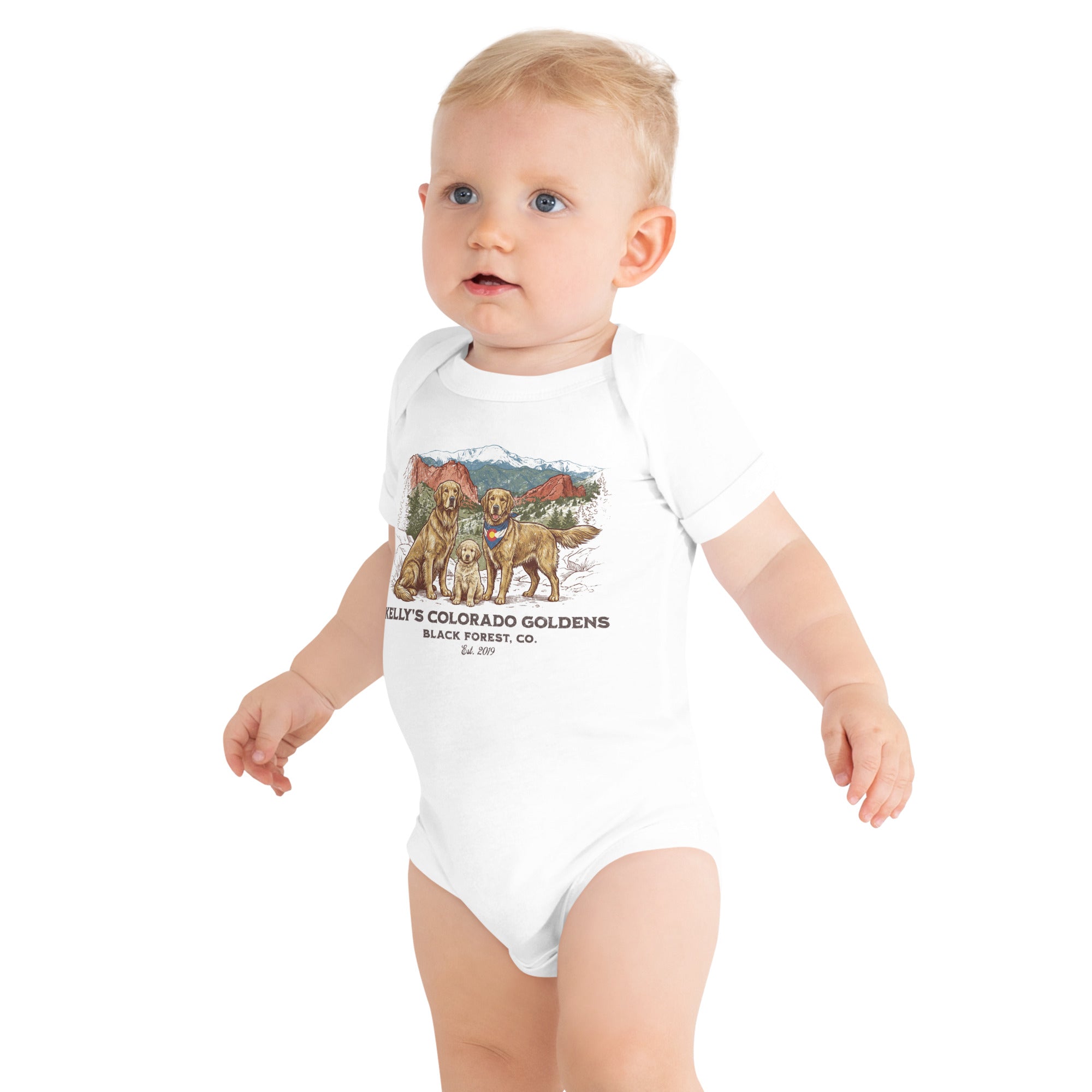 Kelly's CO Goldens Baby short sleeve onesie