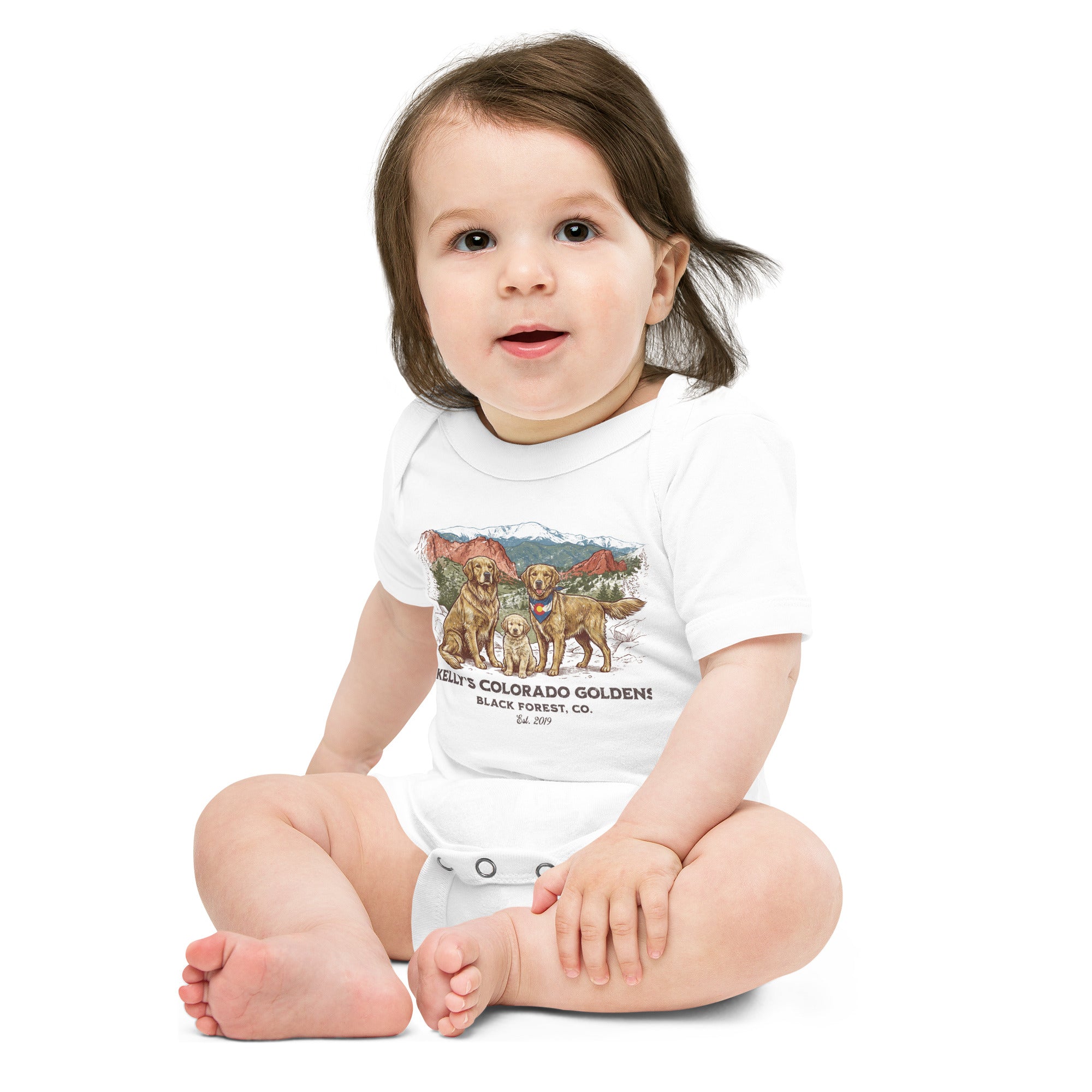 Kelly's CO Goldens Baby short sleeve onesie