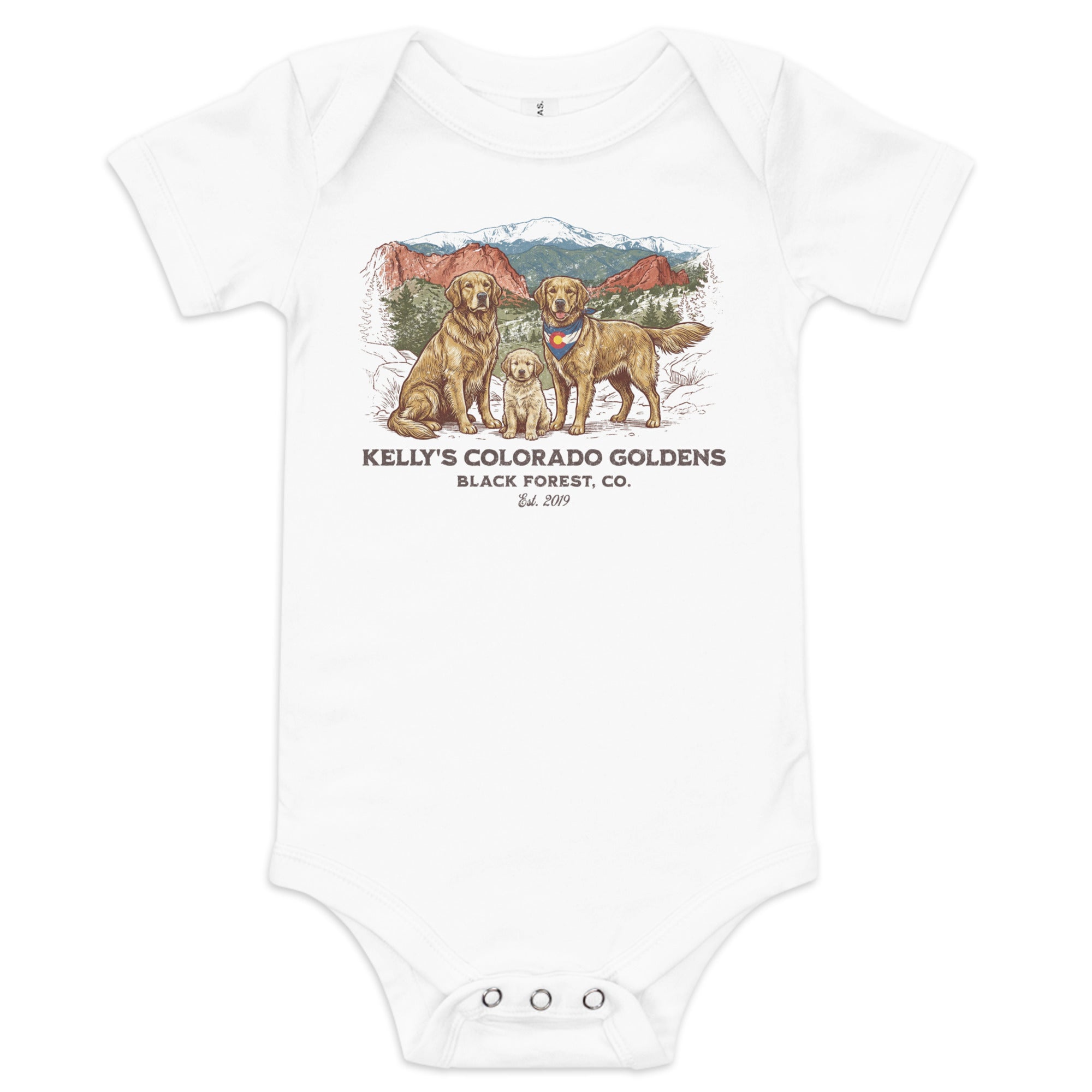 Kelly's CO Goldens Baby short sleeve onesie