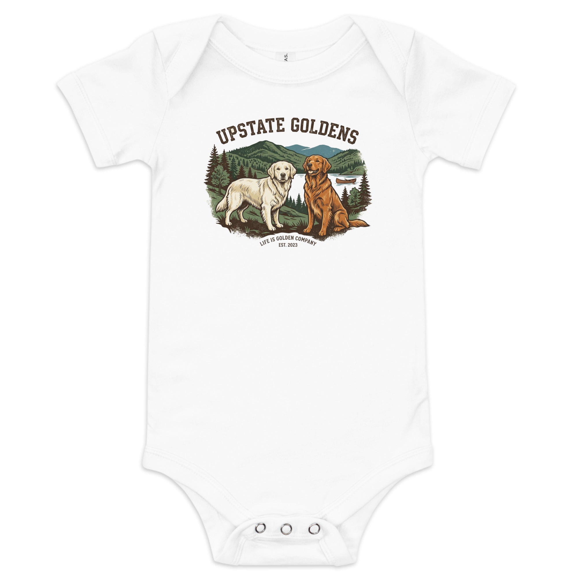 Upstate Goldens Baby Onesie