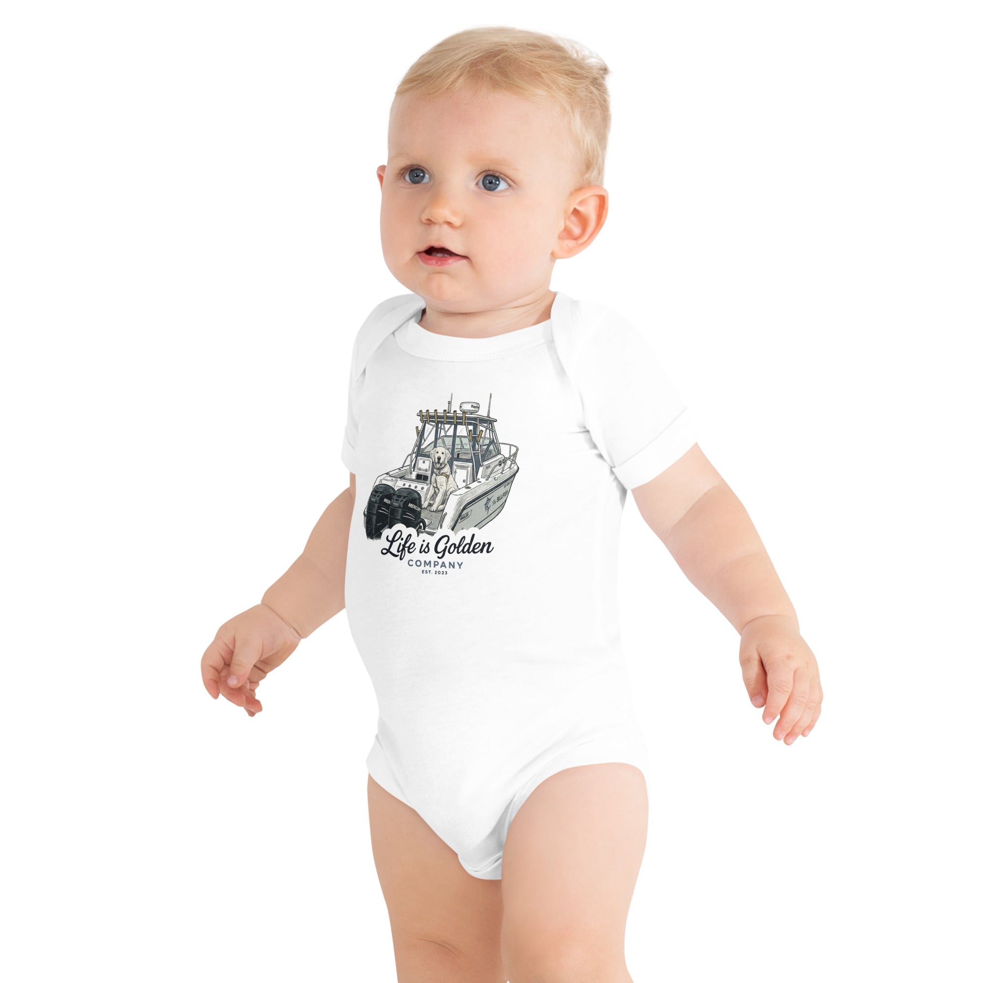 Boat Life Baby short sleeve onesie