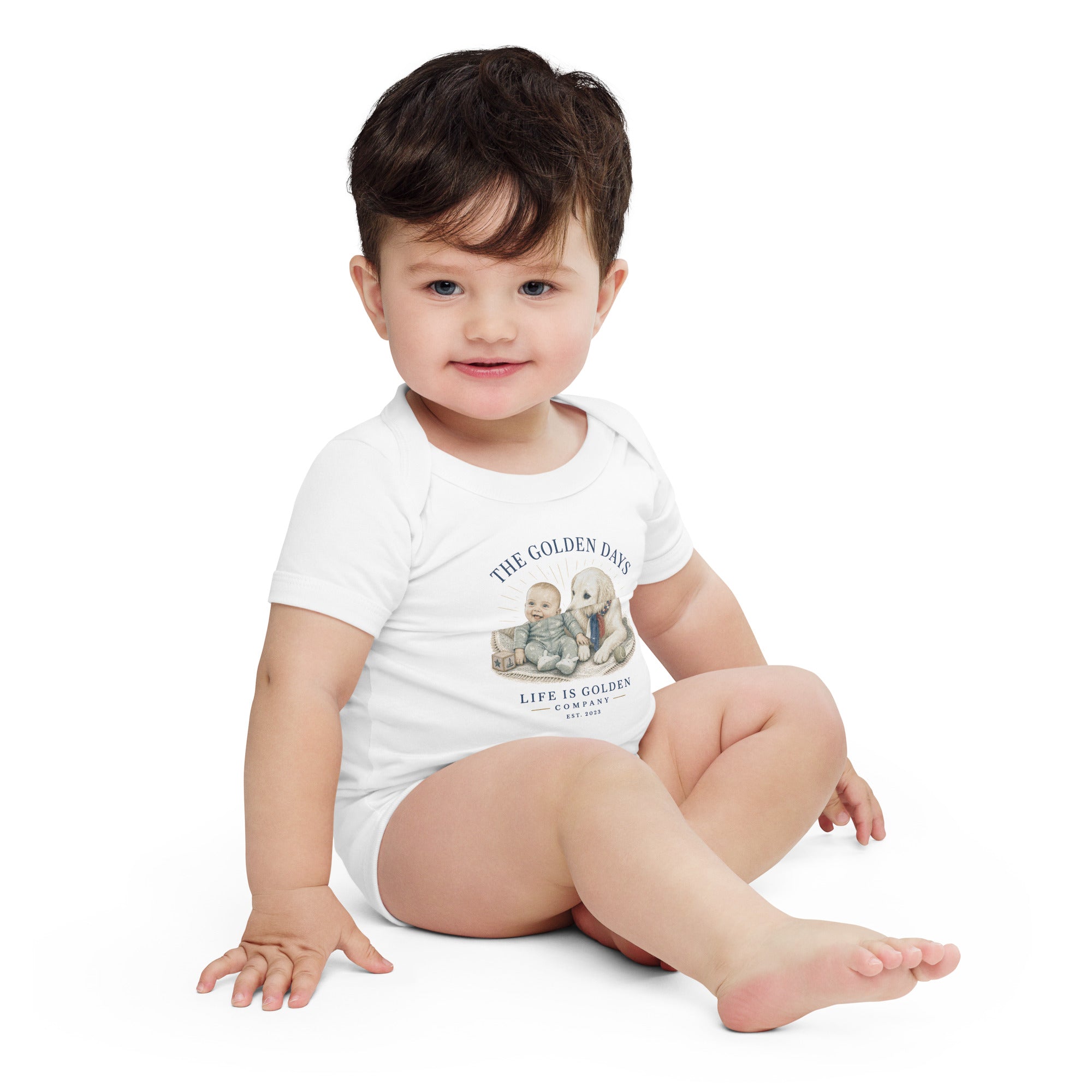 The Golden Days Baby short sleeve onesie