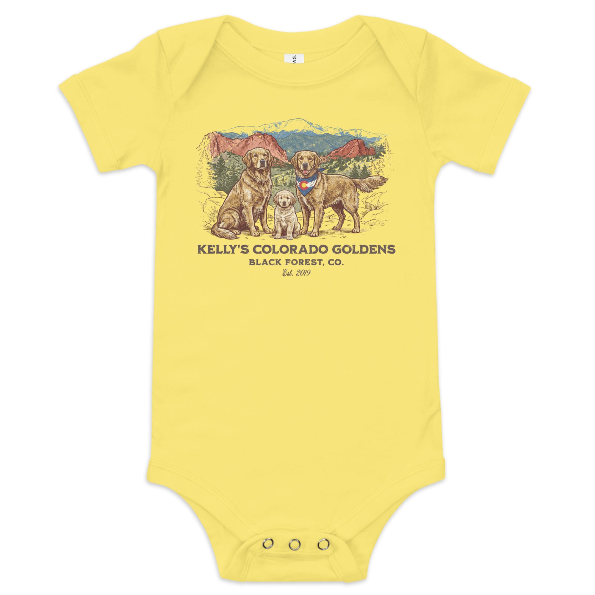 Kelly's CO Goldens Baby short sleeve onesie