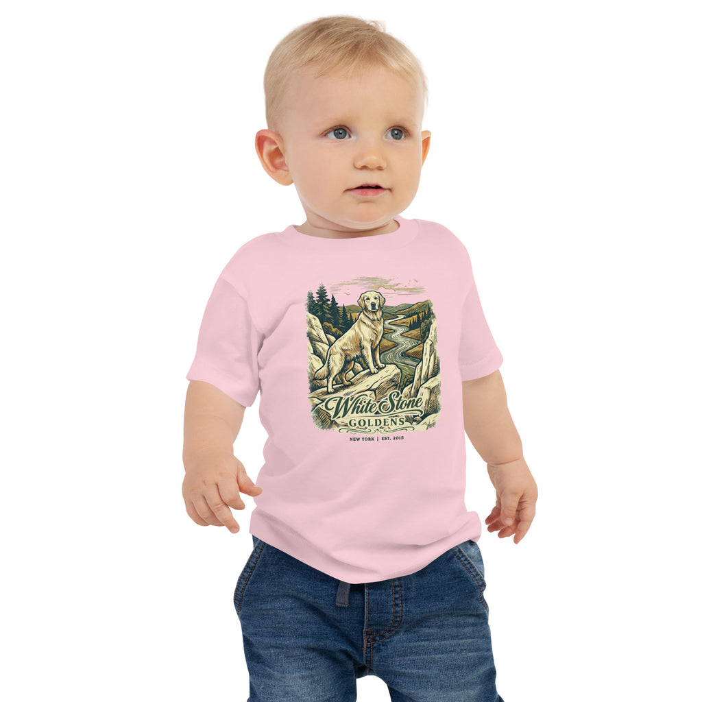 White Stone Goldens Baby Jersey Short Sleeve Tee