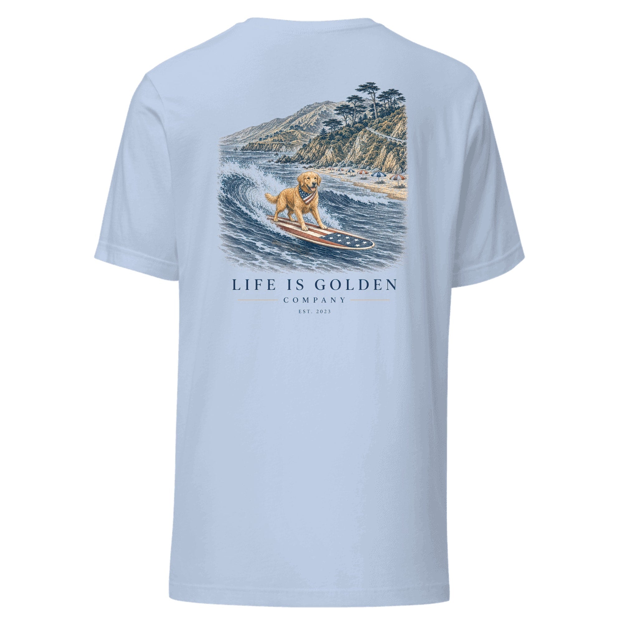 The Dawn Patrol Tee — Baby Blue