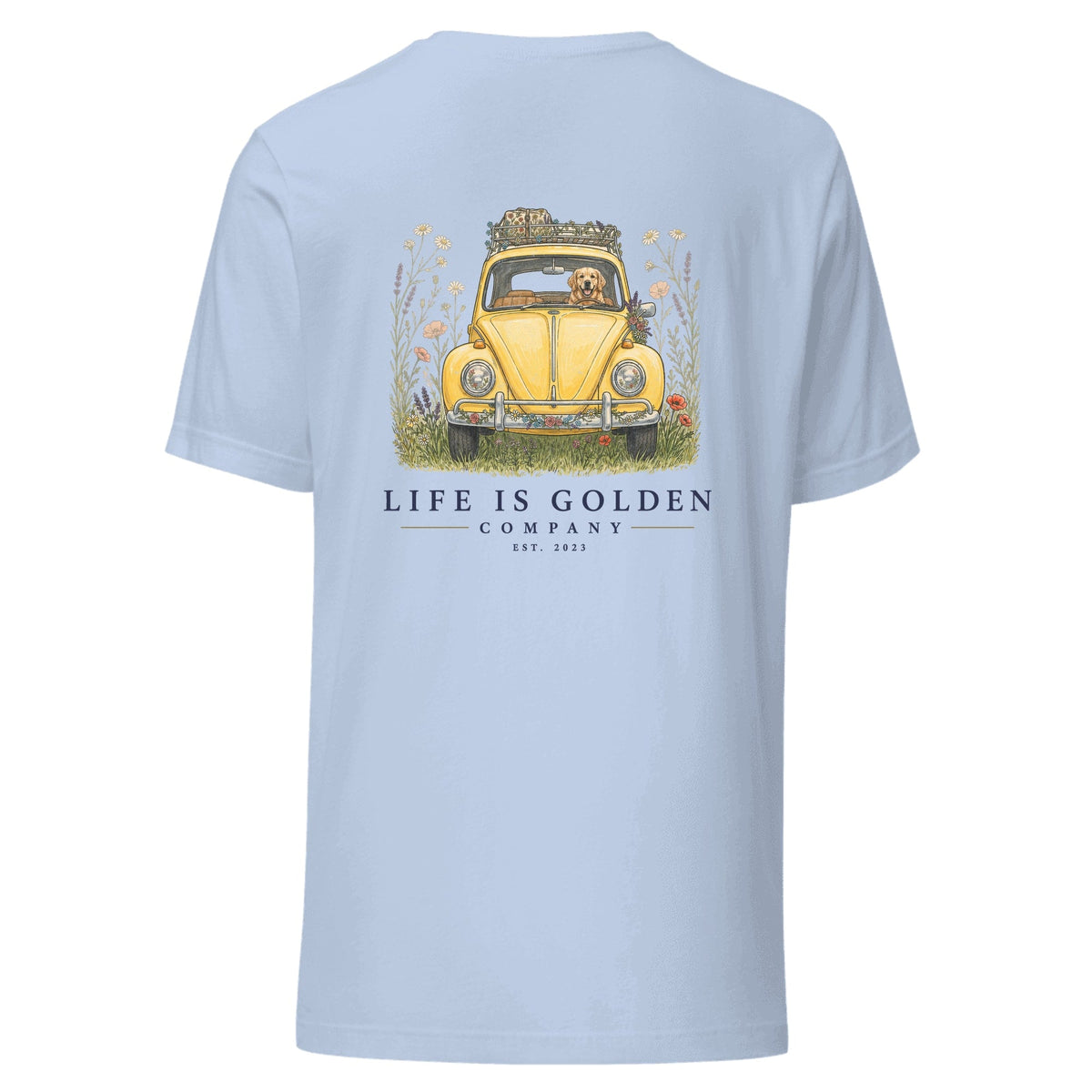 The Wildflower Detour II Tee — Baby Blue