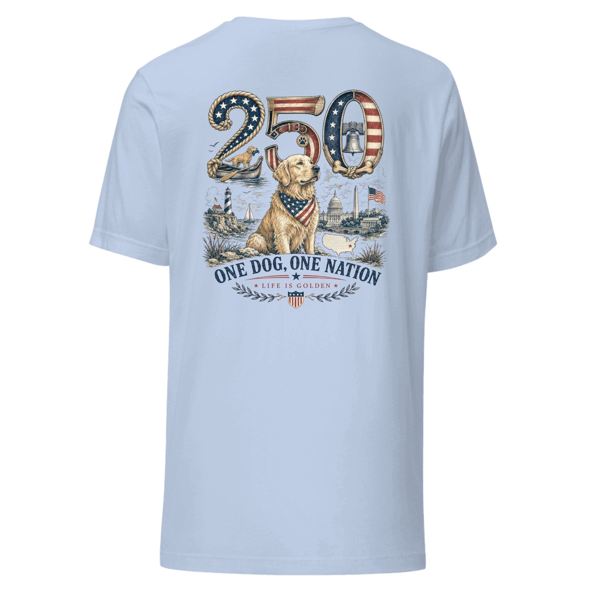 The Semiquincentennial Tee — Baby Blue