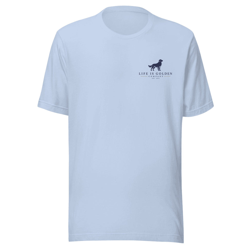 The Wildflower Detour II Tee — Baby Blue (front)