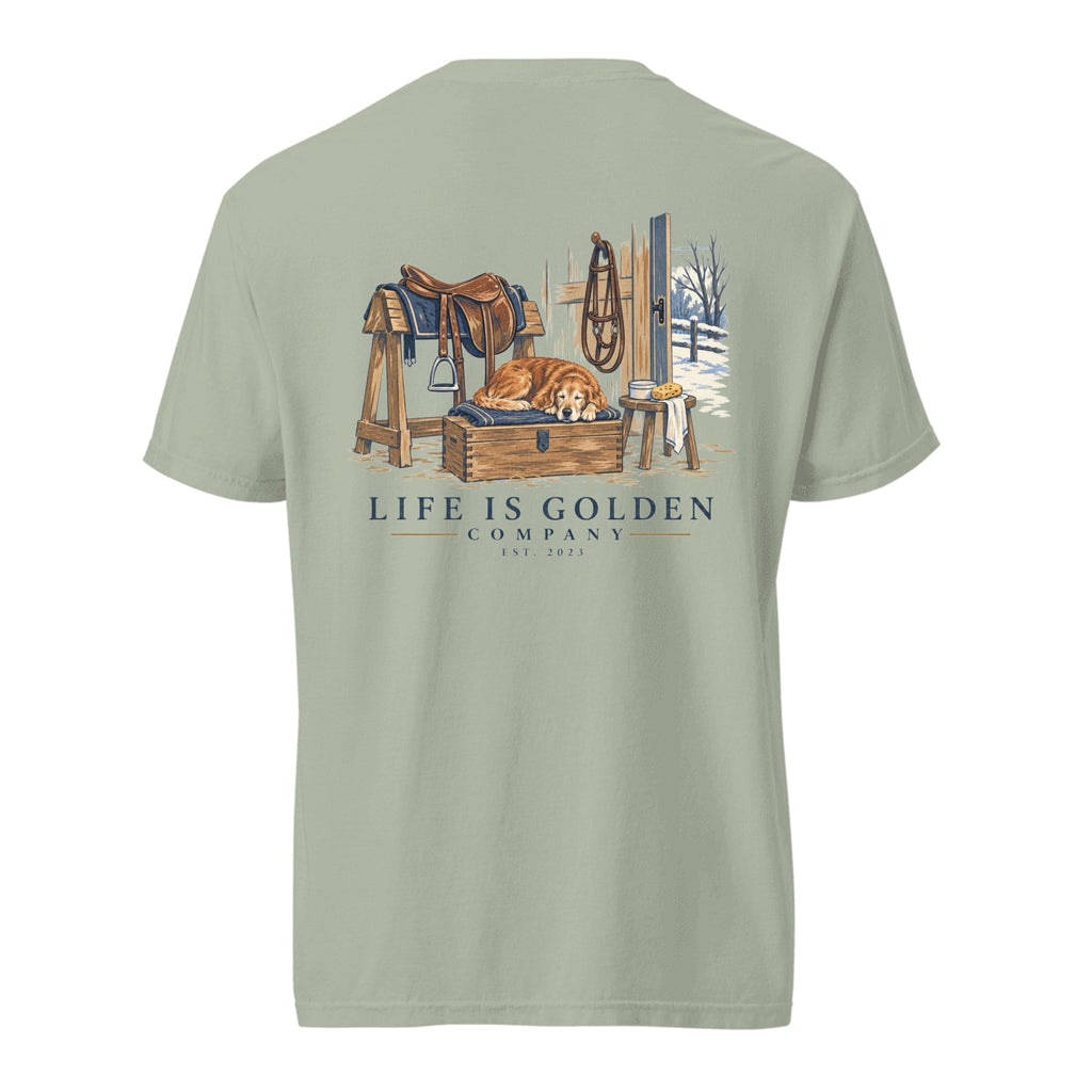 Tack Room Companion Heavyweight Tee — Bay