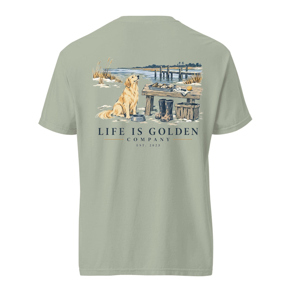 Oyster Shed Lunch Heavyweight Tee — Bay