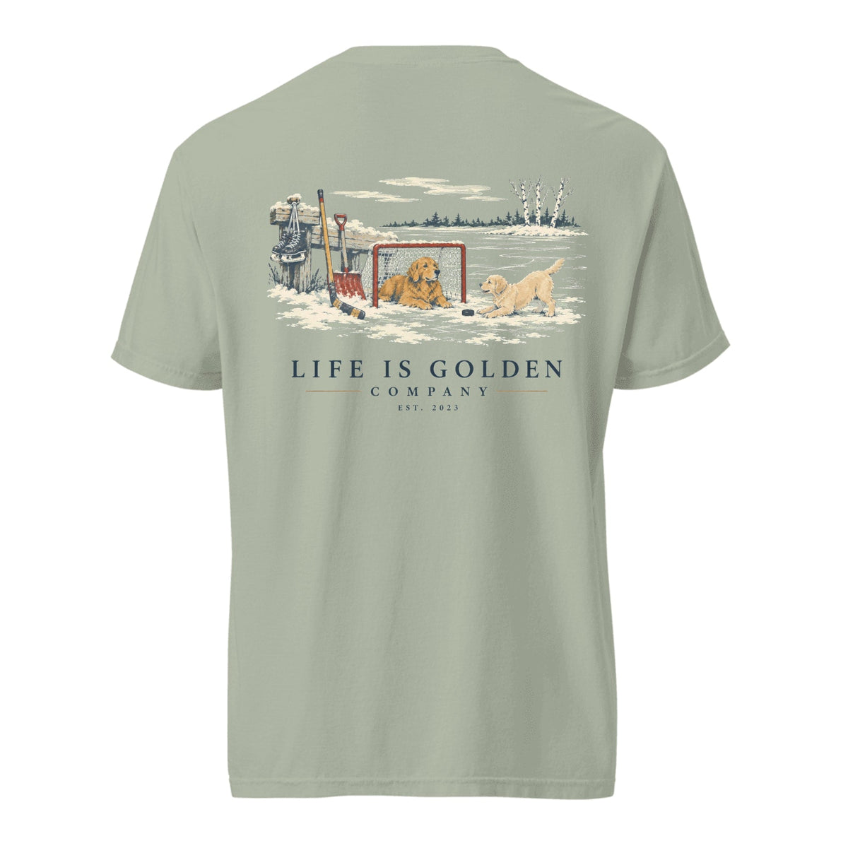 Pondside Intermission Heavyweight Tee — Bay