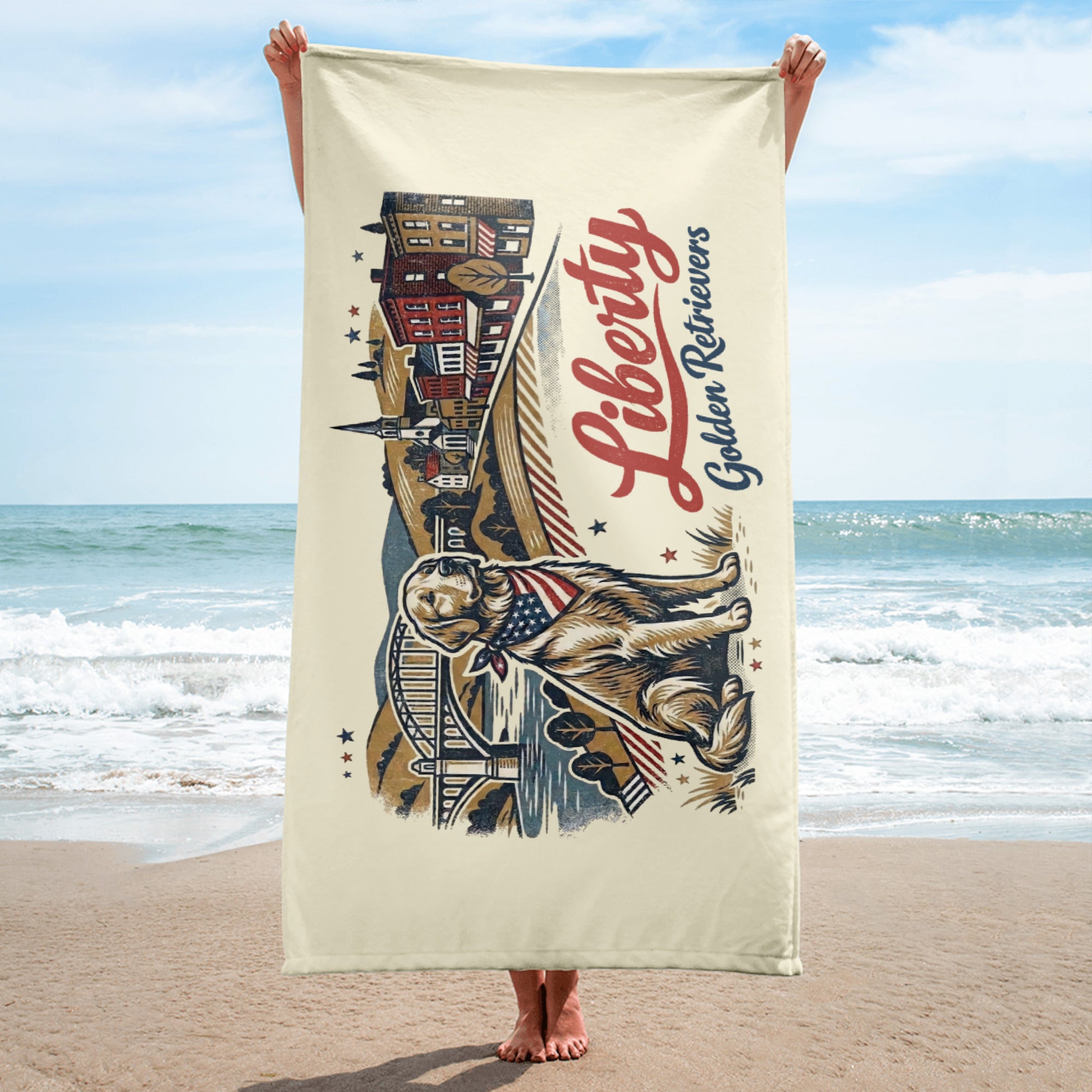 Liberty Golden Retrievers II Towel