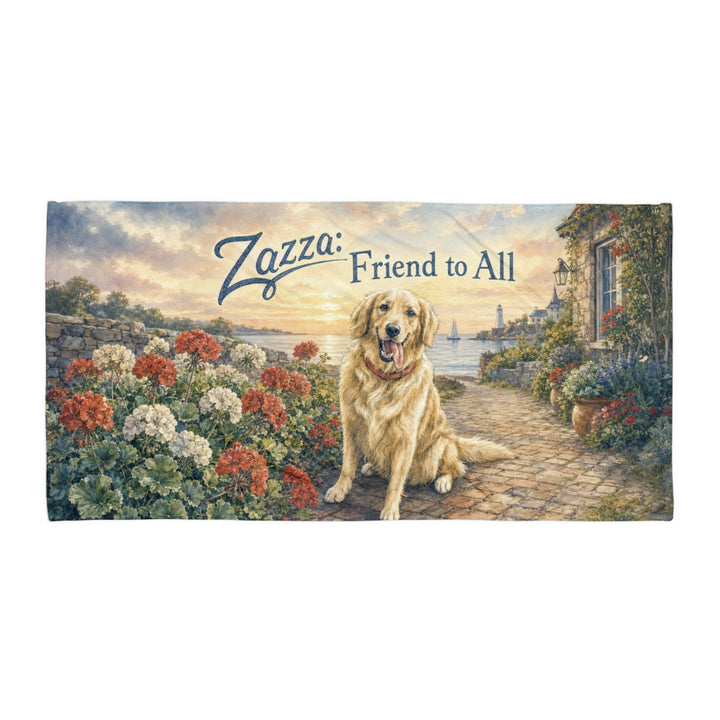 Custom #15522 Beach Towel with Name