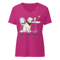 The Pumpkin Spice Women's V-Neck — Berry