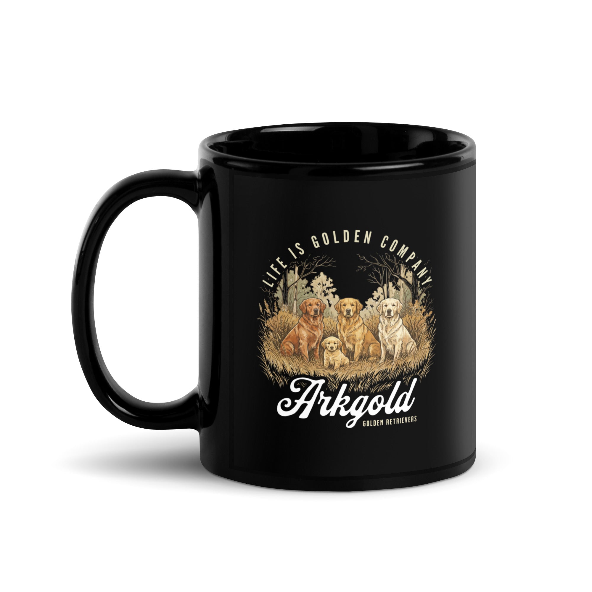 Arkgold Black Glossy Mug
