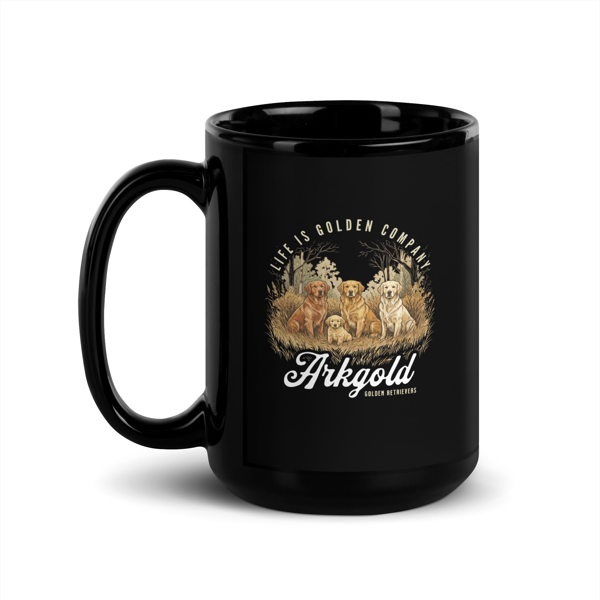 Arkgold Black Glossy Mug