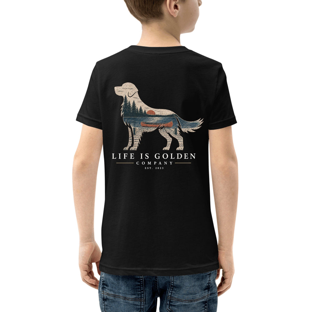 The Still Water Golden Youth Tee — Black