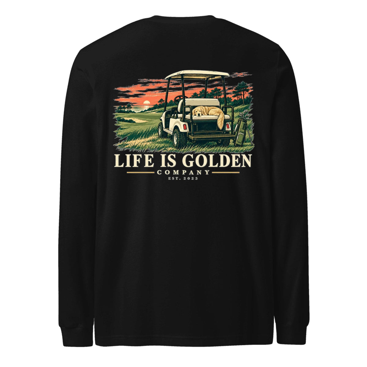 Sunset Cart Nap Long-Sleeve — Black