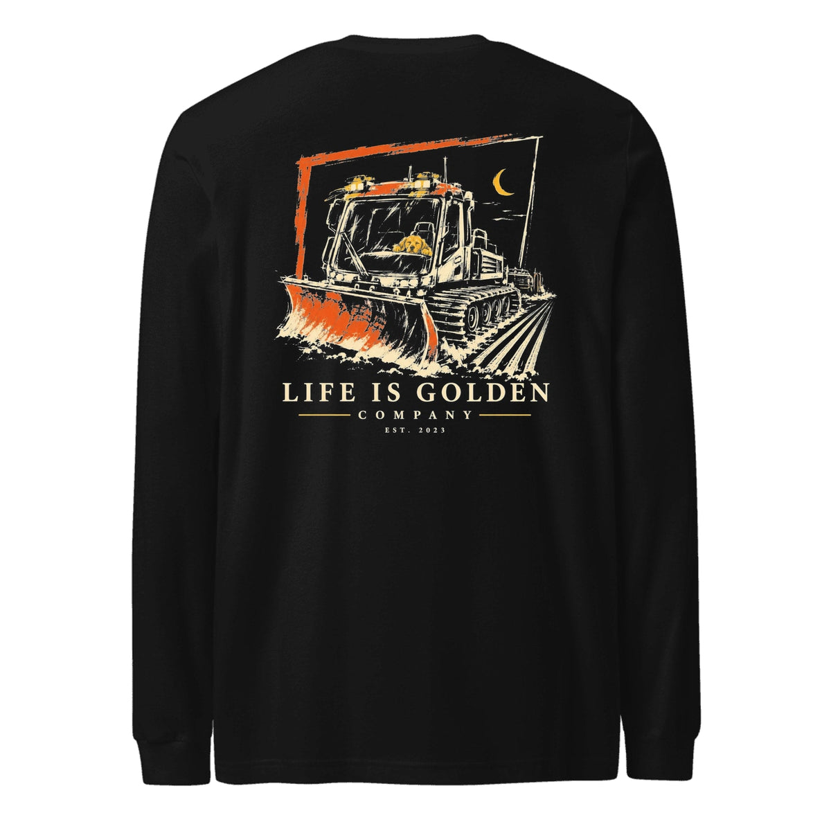 Corduroy Crew Long-Sleeve — Black