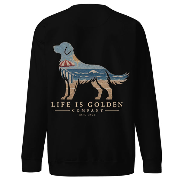 The Beach Day Golden Crewneck