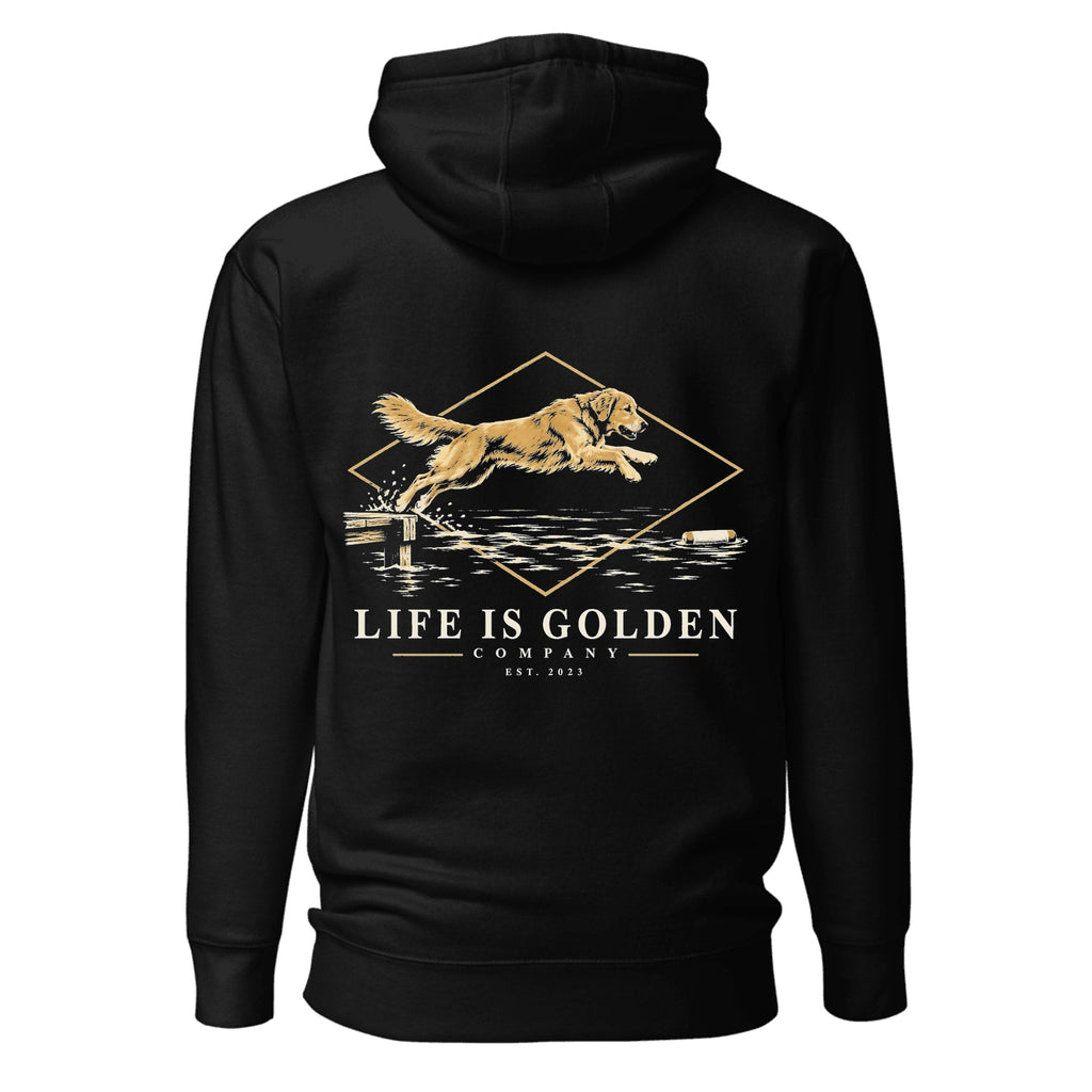 Dockside Leap Hoodie — Black