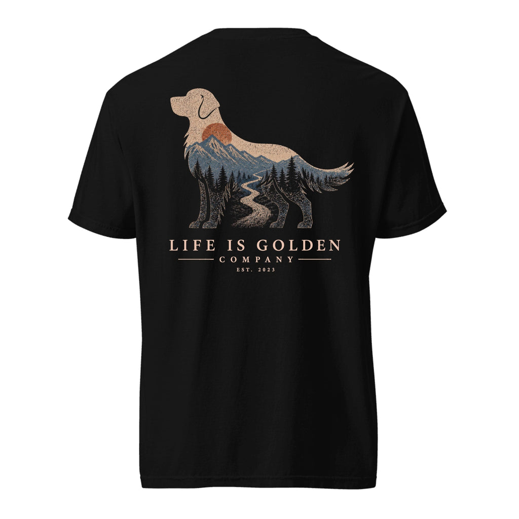 The High Country Golden Tee — Heavyweight Tee — Black