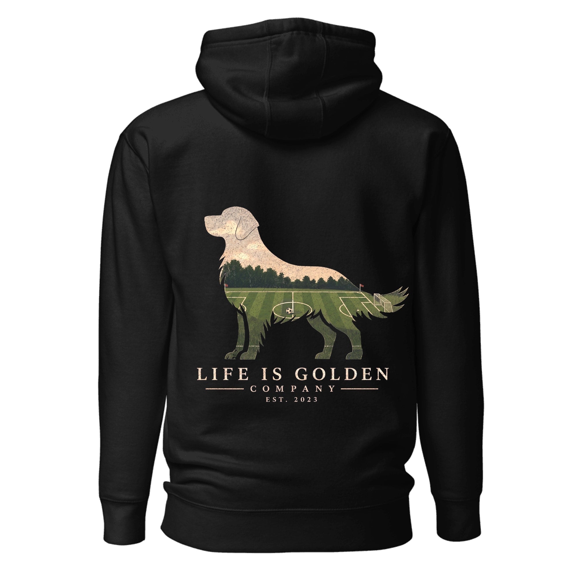 The Match Day Golden Hoodie — Black