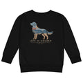 The Beach Day Golden Little Kids Crew — Black
