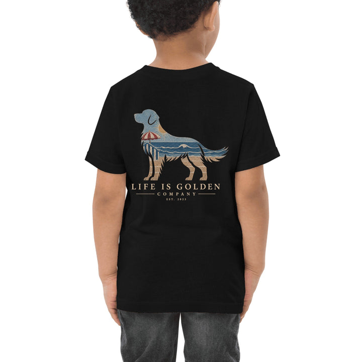 The Beach Day Golden Toddler Tee