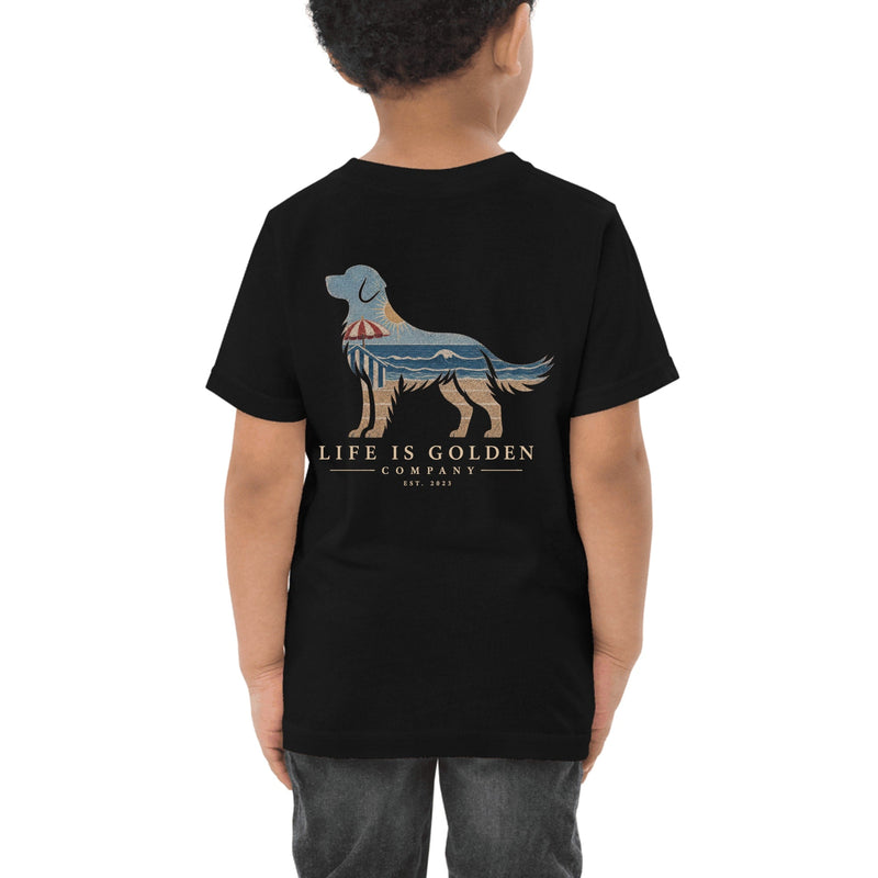 The Beach Day Golden Toddler Tee