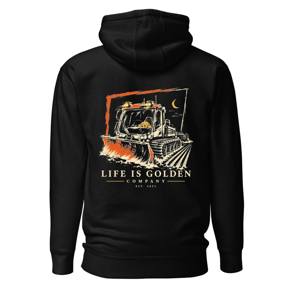 Corduroy Crew Hoodie — Black