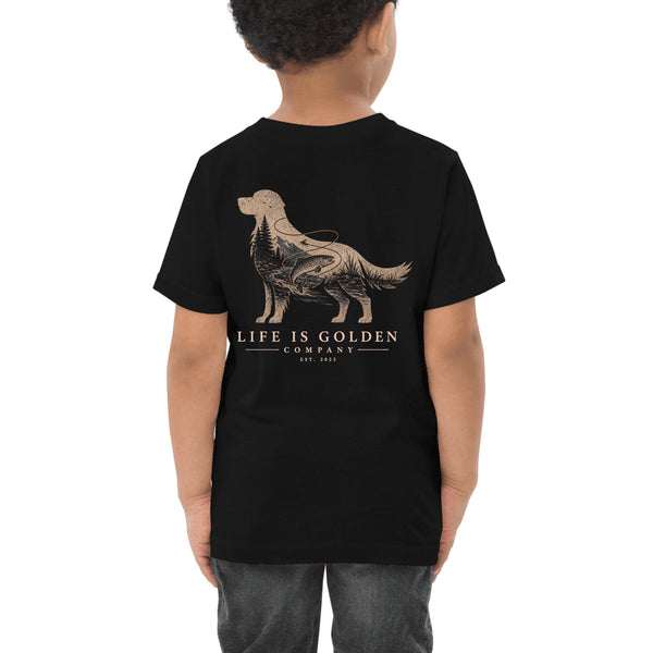 The Riverbend Golden Toddler Tee