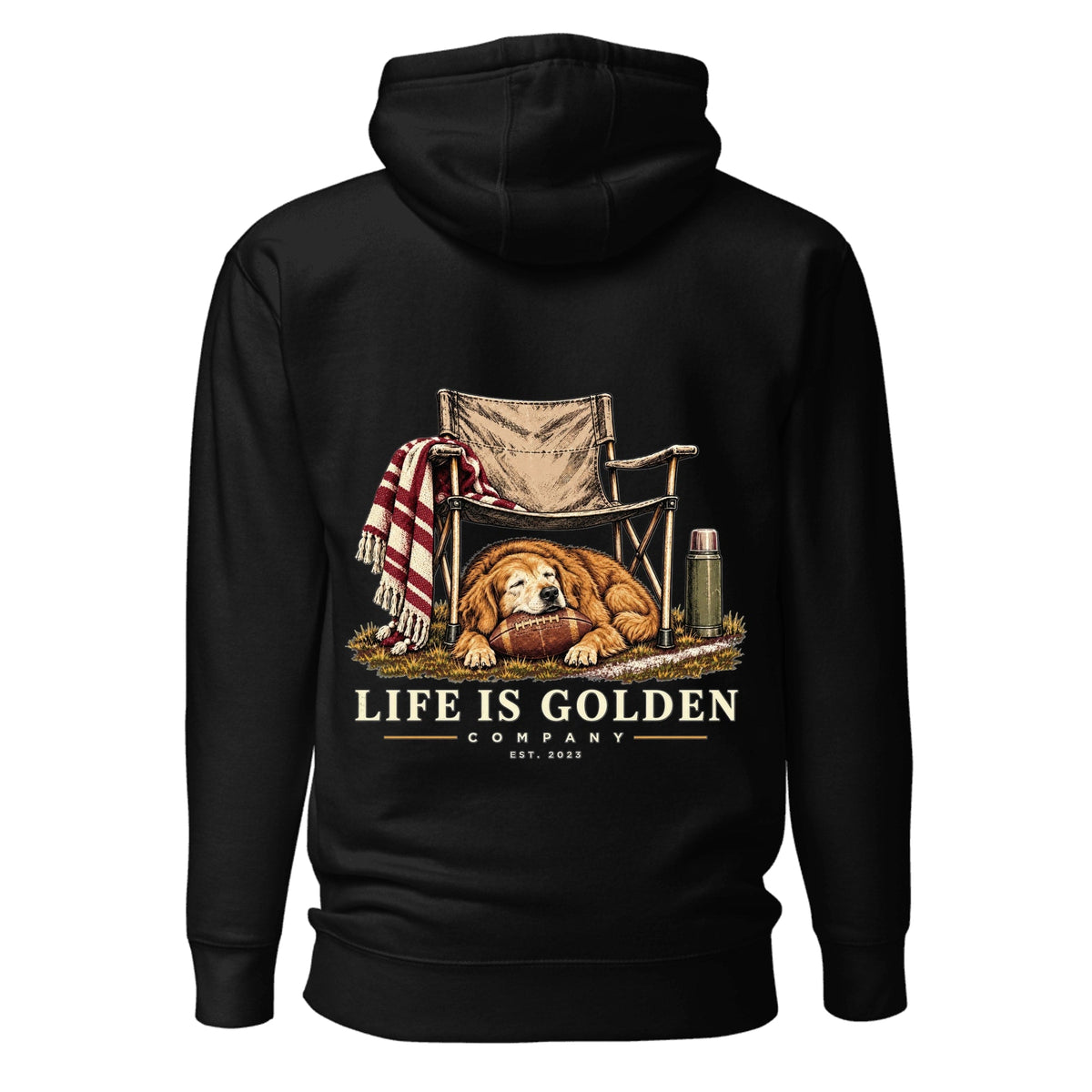 Camp Chair Companion Hoodie — Black