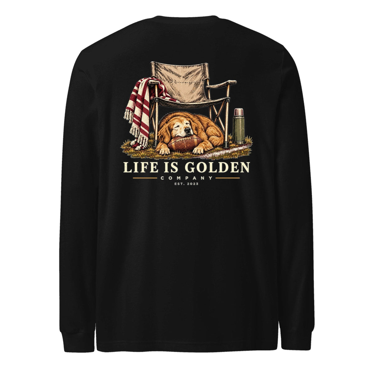 Camp Chair Companion Long-Sleeve — Black
