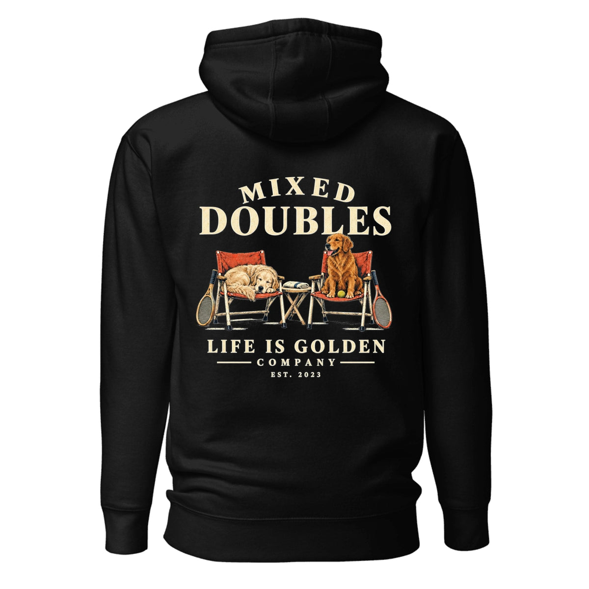 Mixed Doubles Hoodie — Black