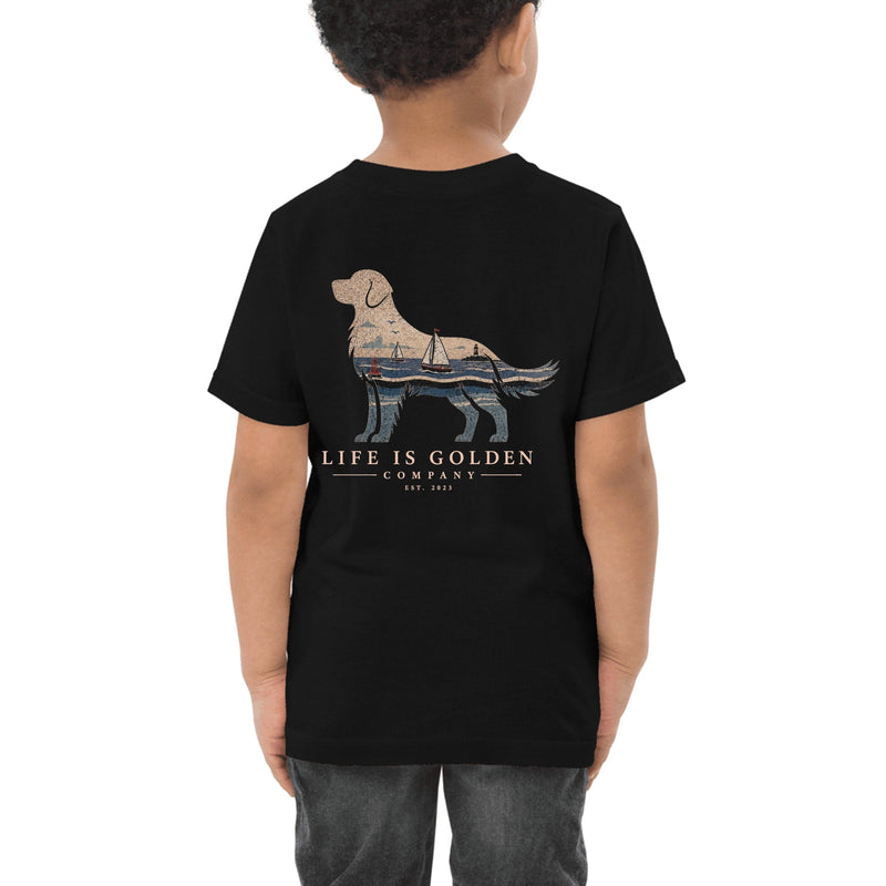 The Harborside Golden Toddler Tee