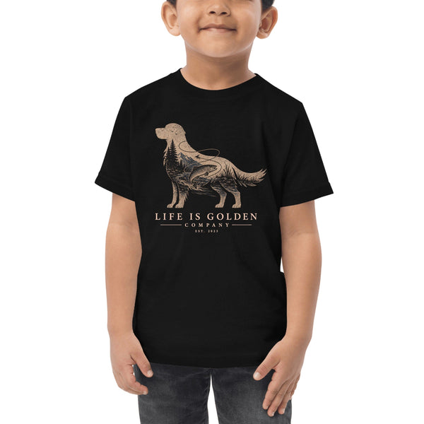 The Riverbend Golden Toddler Tee