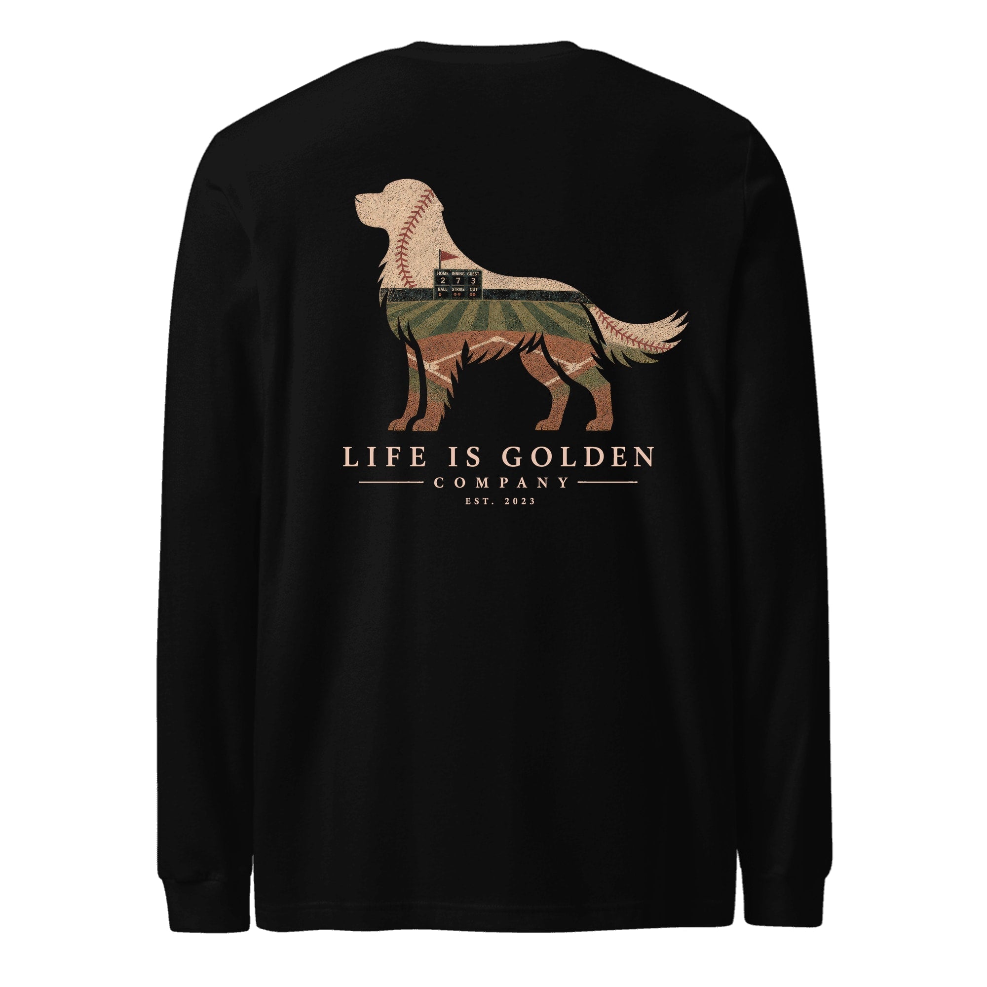 The Home Team Golden Long Sleeve — Black Heather