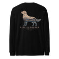 The Harborside Golden Long Sleeve — Black Heather