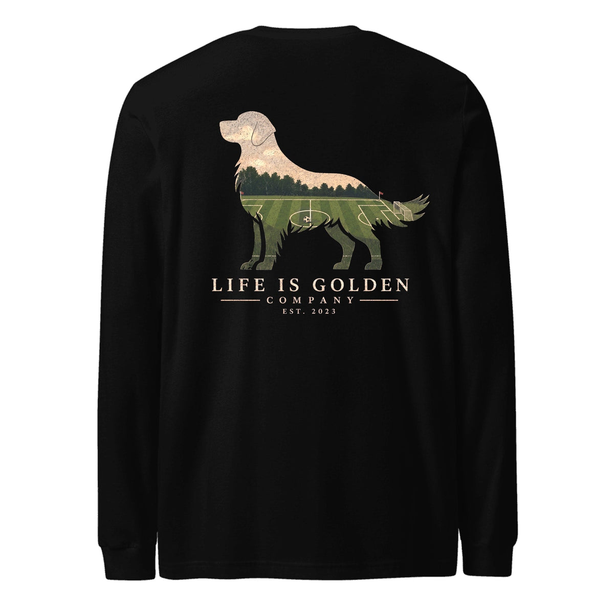 The Match Day Golden Long Sleeve — Black Heather