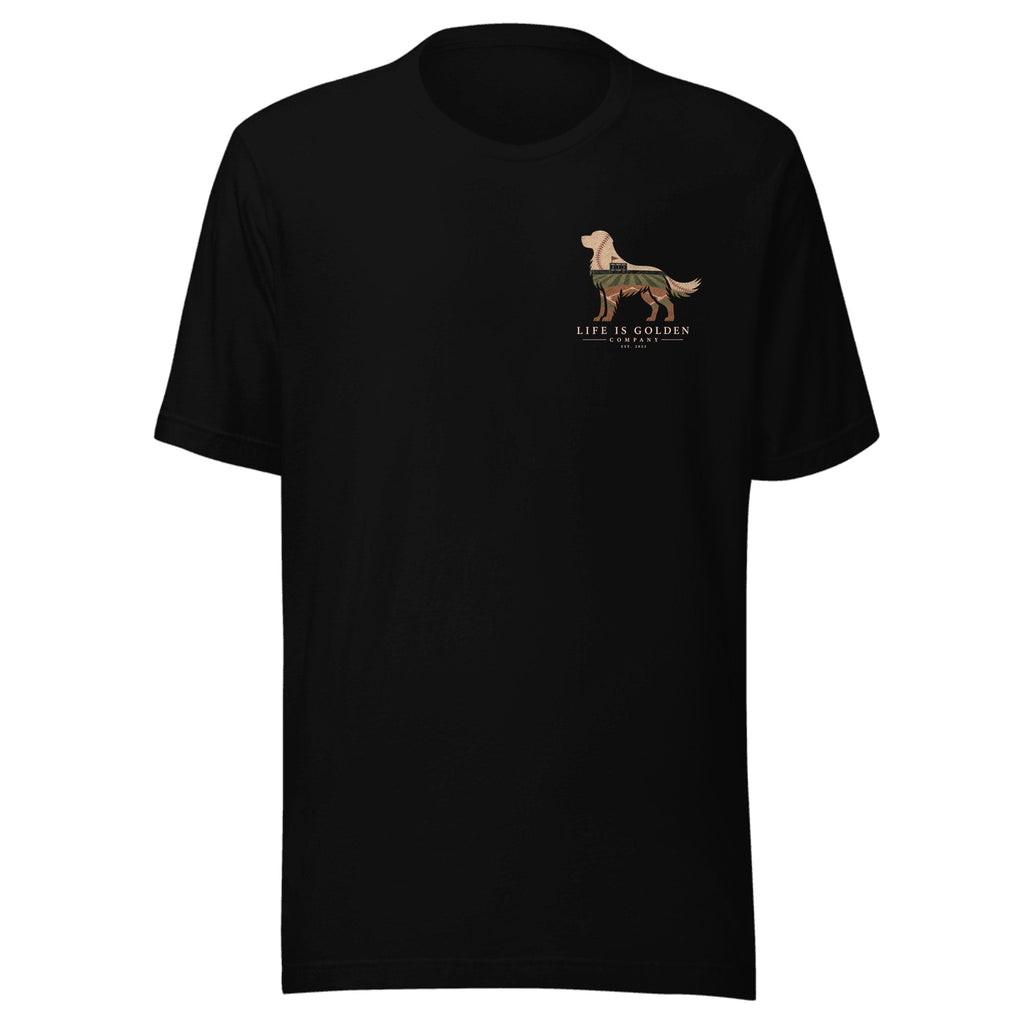 The Home Team Golden Tee — Black Heather (front)