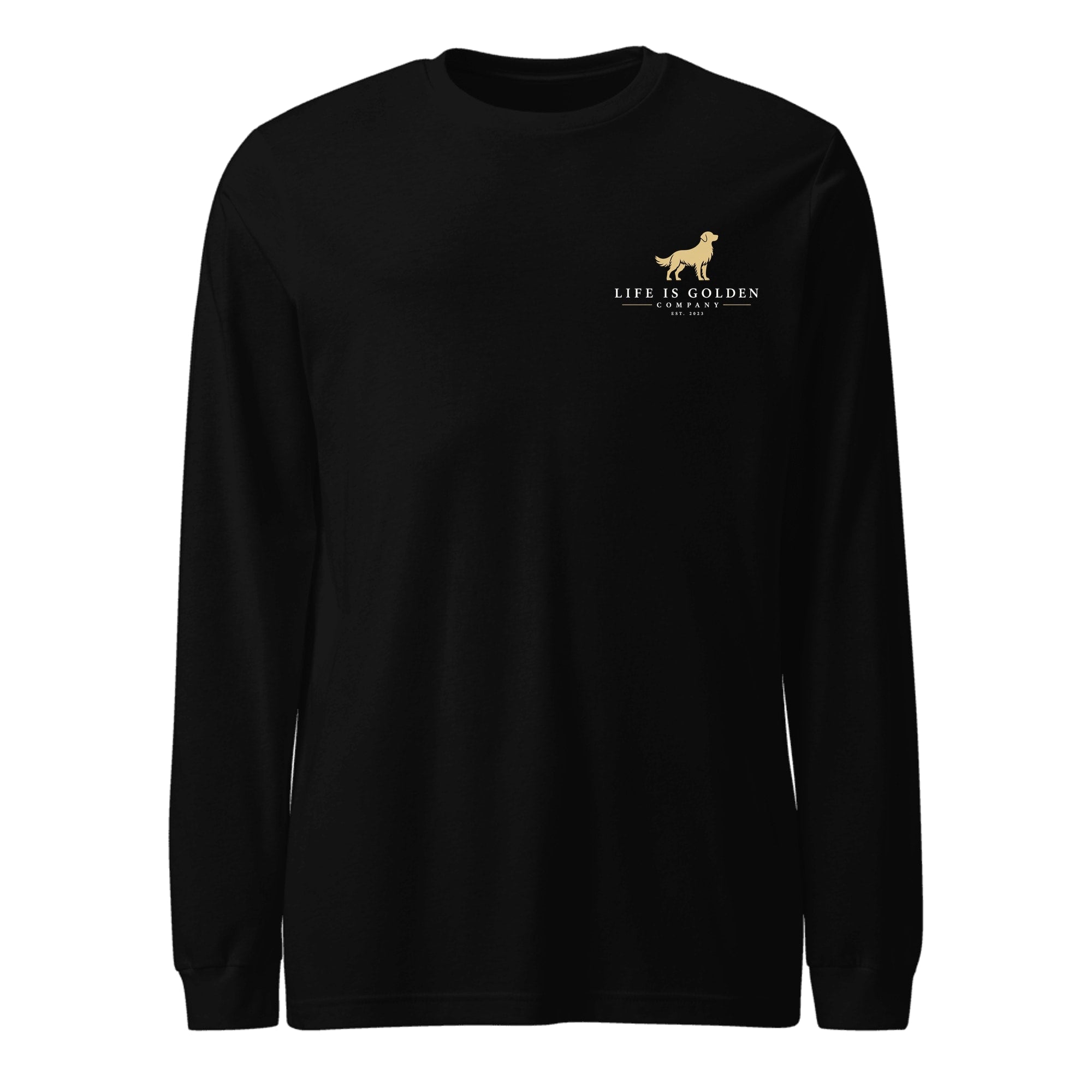 The Last Bonfire Long-Sleeve — Black Heather (front)