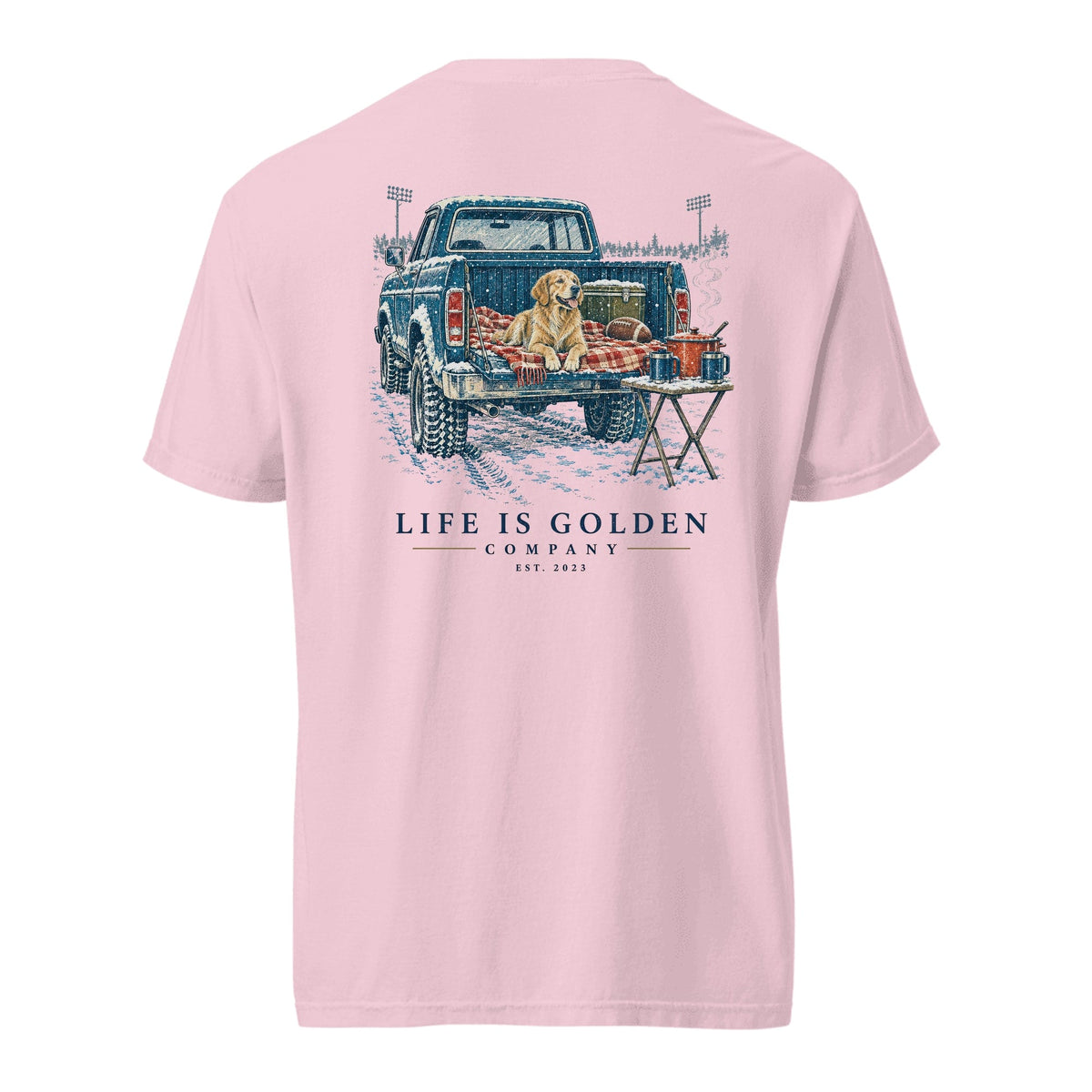 The Tailgate Chili Heavyweight Tee — Blossom