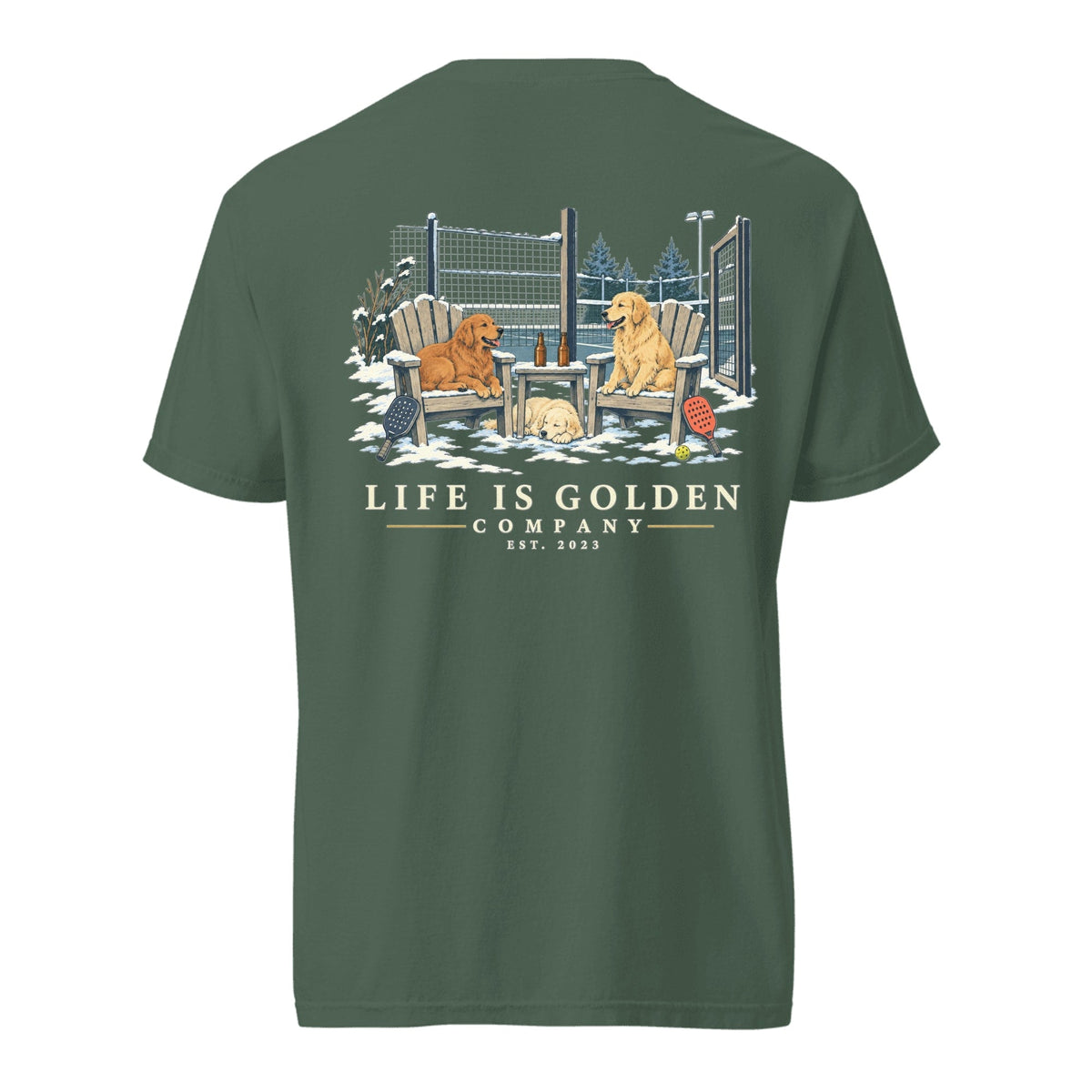 After Paddle Heavyweight Tee — Blue Spruce