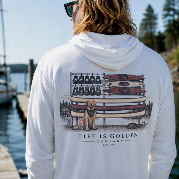 The Boathouse Flag Hooded Long-Sleeve