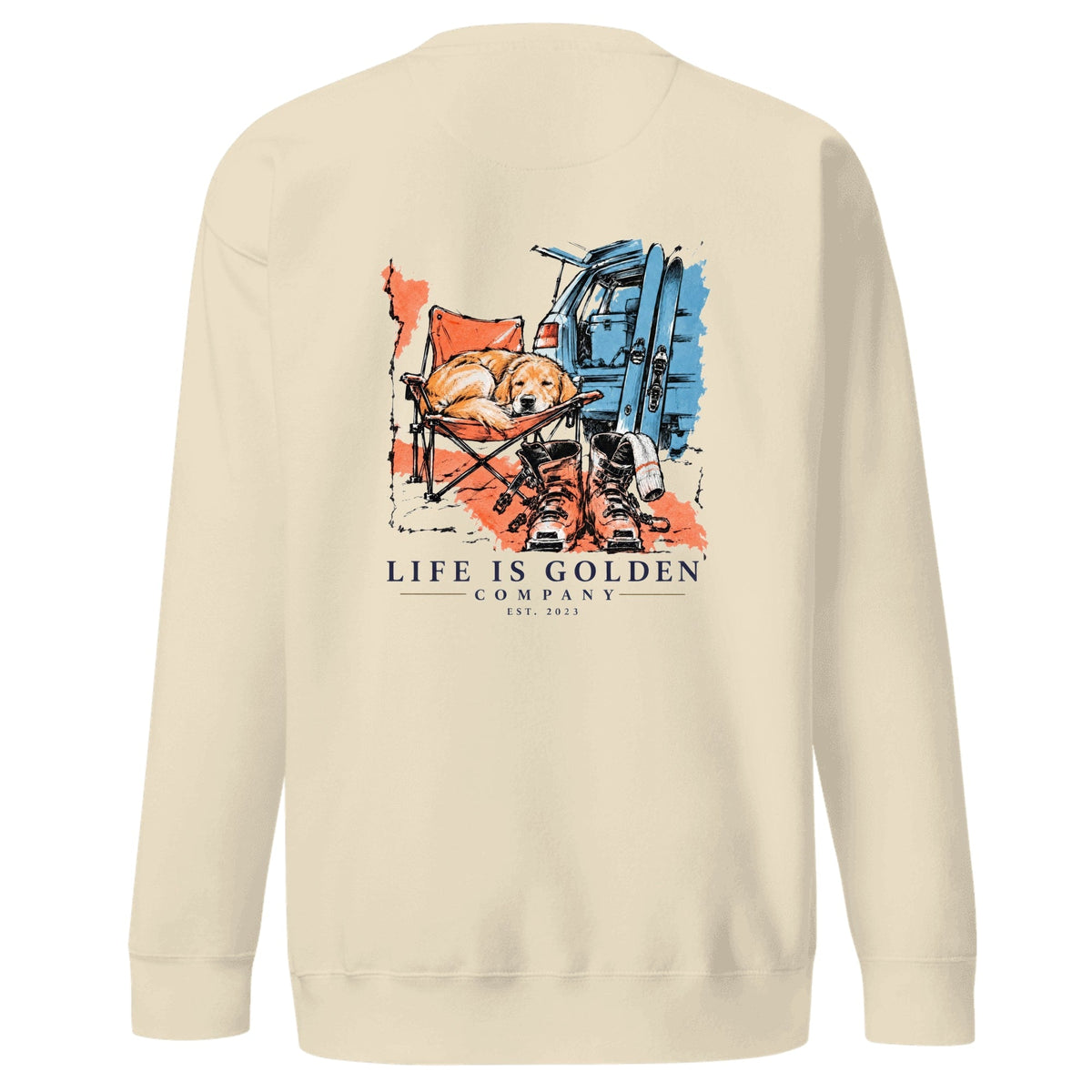 Boots Off Crewneck — Bone
