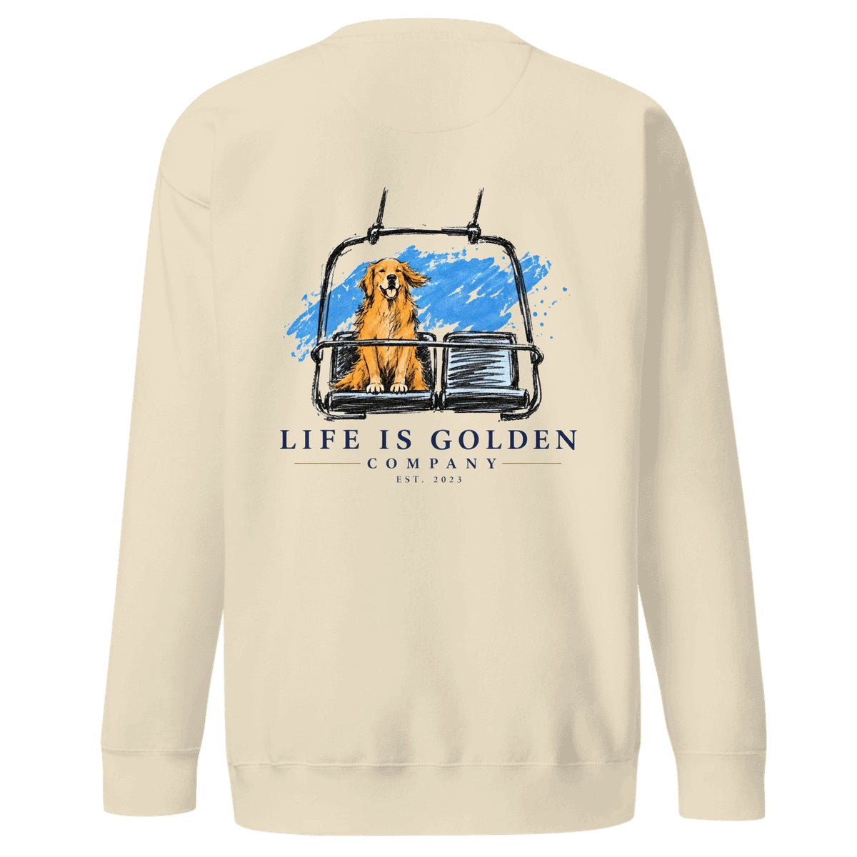 One More Lap Crewneck — Bone