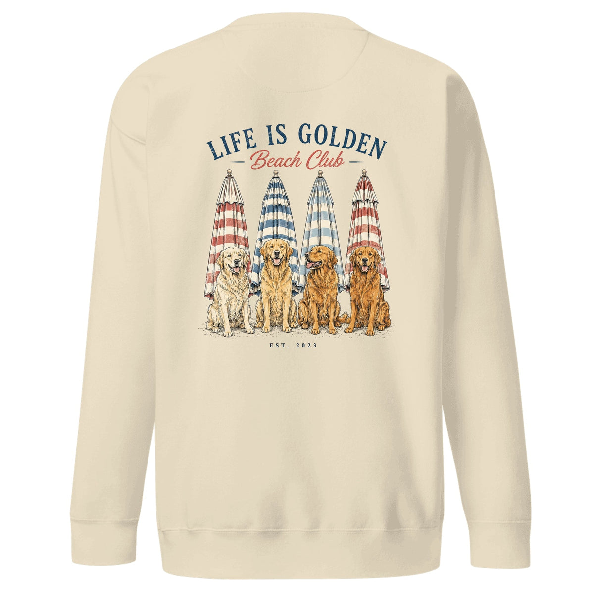 The Umbrella Line Crewneck — Bone